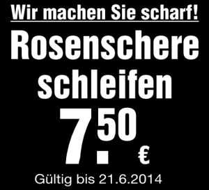 Rosenschere schleifen