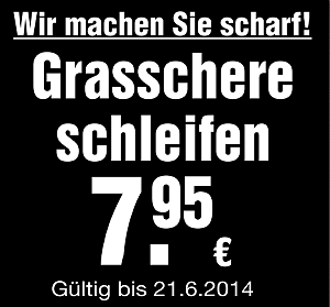 Aktion: Grasschere schleifen