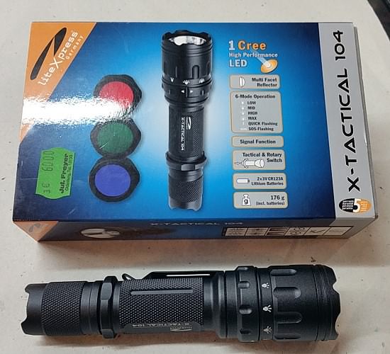LiteXpress Taschenlampe Tactical 104