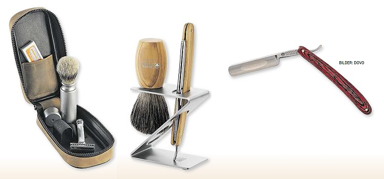 Accessoires für die kultivierte Rasur. Abbildungen: DOVO
